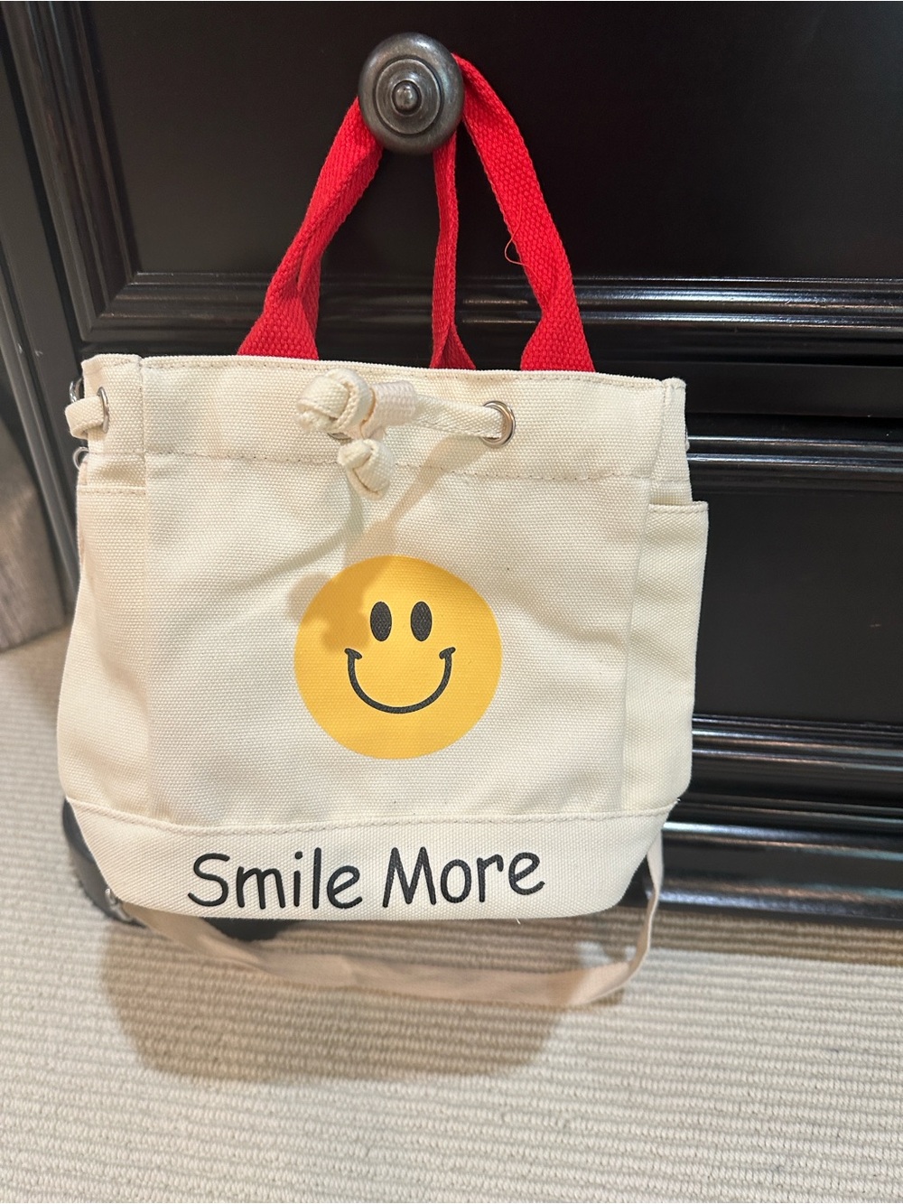Canvas Smile More bag - NEW